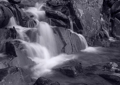 Cwmorthin Waterfall Mono 065_0297