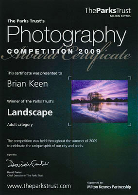 Parks Trust Photography Competition 2009